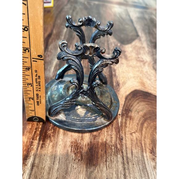 Vintage Silver Plate Carafe Coffee Tea Holder Stand - Picture 7 of 13